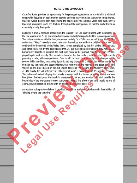 Campfire Songs 總譜 | 小雅音樂 Hsiaoya Music