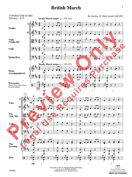 British March 進行曲 總譜 | 小雅音樂 Hsiaoya Music