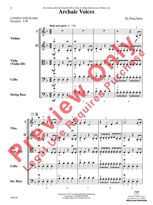 Archaic Voices 總譜 | 小雅音樂 Hsiaoya Music