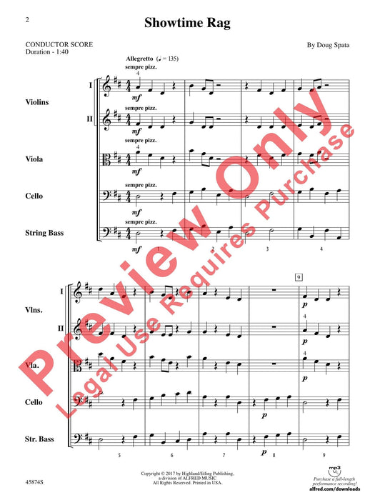 Showtime Rag 繁音曲 總譜 | 小雅音樂 Hsiaoya Music