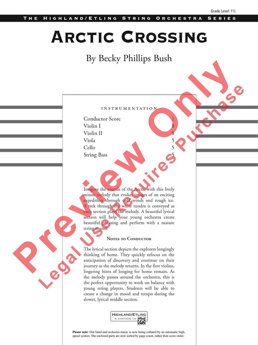 Arctic Crossing 總譜 | 小雅音樂 Hsiaoya Music