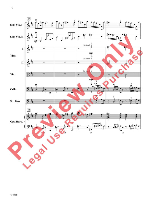 Concerto for Two Violins in D Major From Lute Concerto RV 93 韋瓦第 協奏曲 小提琴 魯特琴協奏曲 總譜 | 小雅音樂 Hsiaoya Music