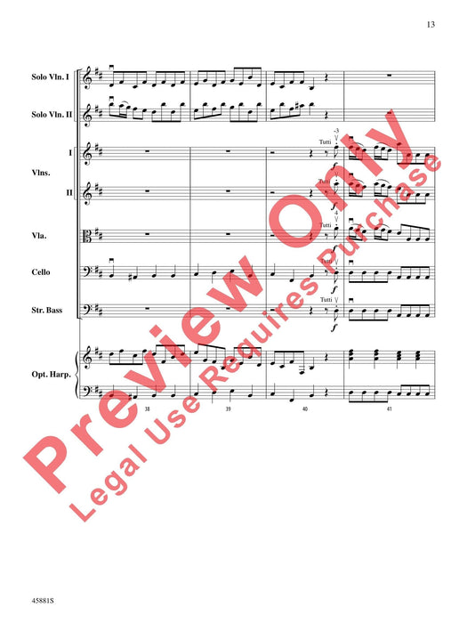 Concerto for Two Violins in D Major From Lute Concerto RV 93 韋瓦第 協奏曲 小提琴 魯特琴協奏曲 總譜 | 小雅音樂 Hsiaoya Music