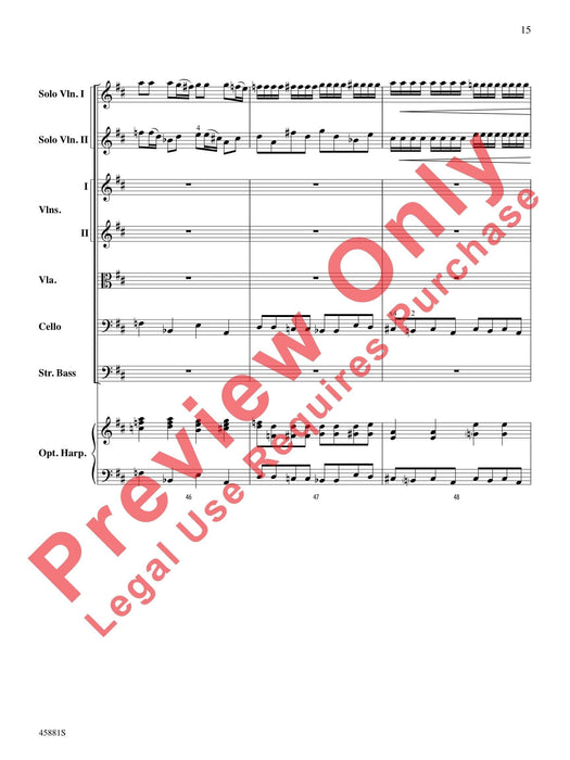 Concerto for Two Violins in D Major From Lute Concerto RV 93 韋瓦第 協奏曲 小提琴 魯特琴協奏曲 總譜 | 小雅音樂 Hsiaoya Music