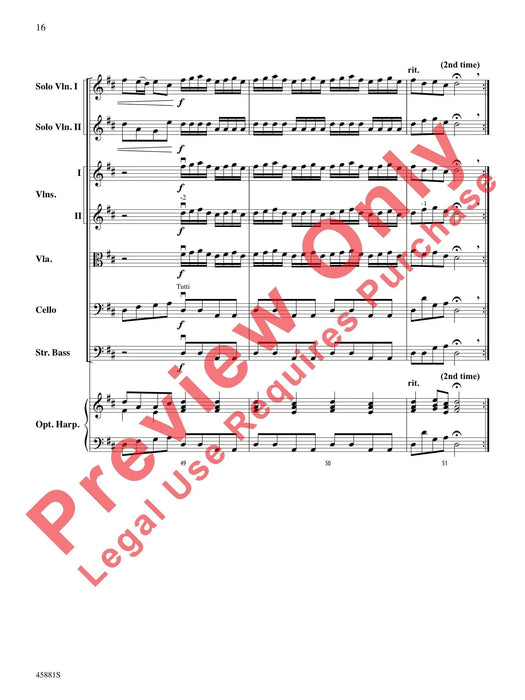 Concerto for Two Violins in D Major From Lute Concerto RV 93 韋瓦第 協奏曲 小提琴 魯特琴協奏曲 總譜 | 小雅音樂 Hsiaoya Music