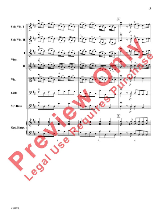 Concerto for Two Violins in D Major From Lute Concerto RV 93 韋瓦第 協奏曲 小提琴 魯特琴協奏曲 總譜 | 小雅音樂 Hsiaoya Music