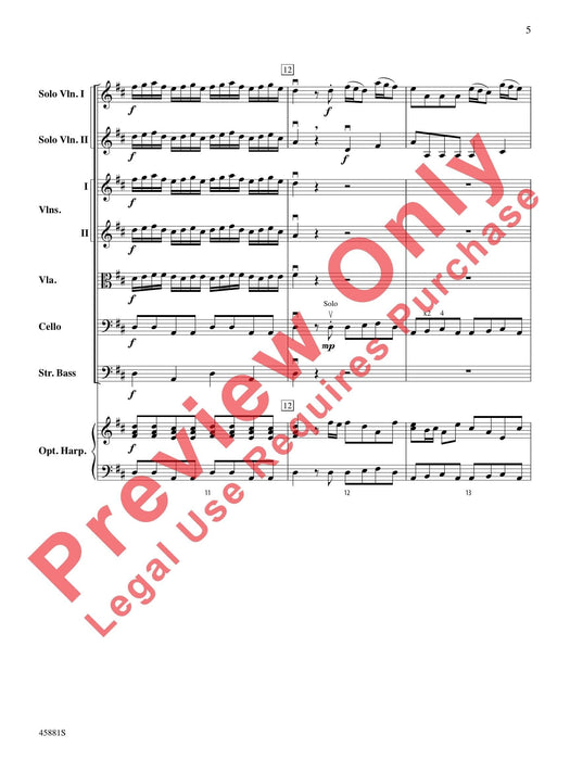 Concerto for Two Violins in D Major From Lute Concerto RV 93 韋瓦第 協奏曲 小提琴 魯特琴協奏曲 總譜 | 小雅音樂 Hsiaoya Music