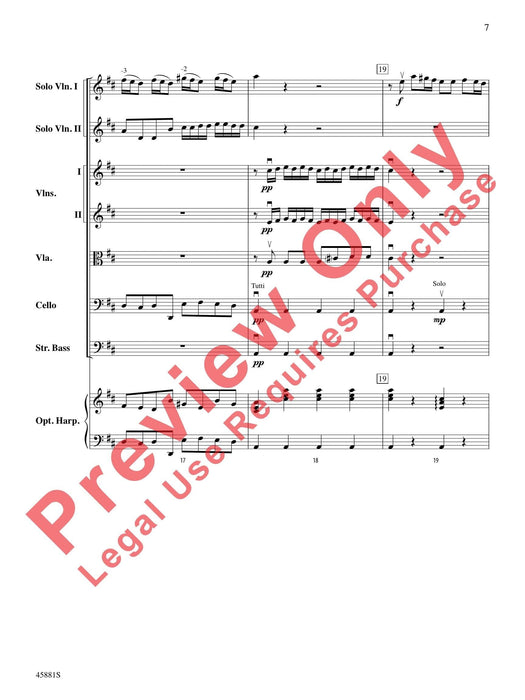 Concerto for Two Violins in D Major From Lute Concerto RV 93 韋瓦第 協奏曲 小提琴 魯特琴協奏曲 總譜 | 小雅音樂 Hsiaoya Music