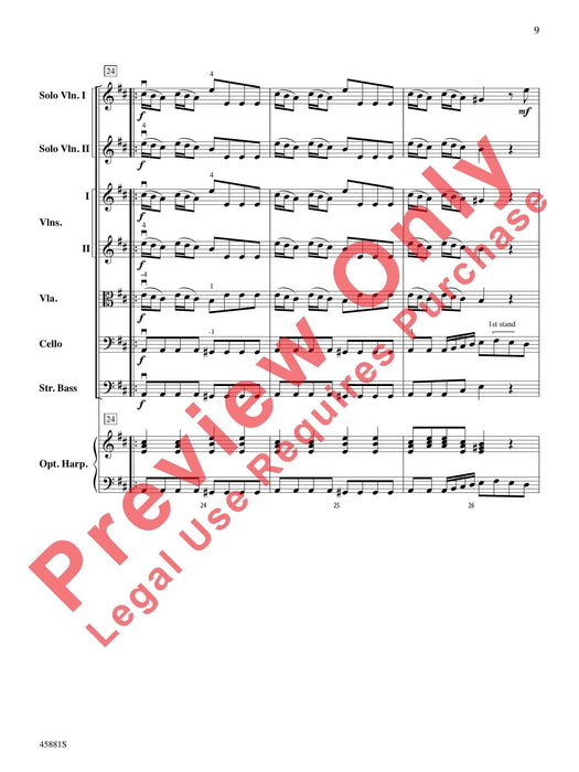 Concerto for Two Violins in D Major From Lute Concerto RV 93 韋瓦第 協奏曲 小提琴 魯特琴協奏曲 總譜 | 小雅音樂 Hsiaoya Music