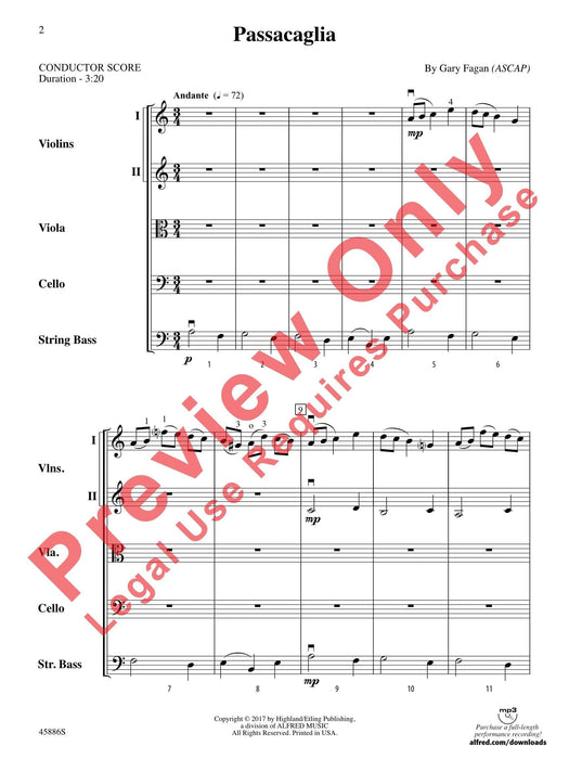 Passacaglia 總譜 | 小雅音樂 Hsiaoya Music