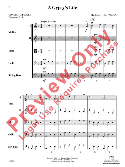 A Gypsy's Life 總譜 | 小雅音樂 Hsiaoya Music