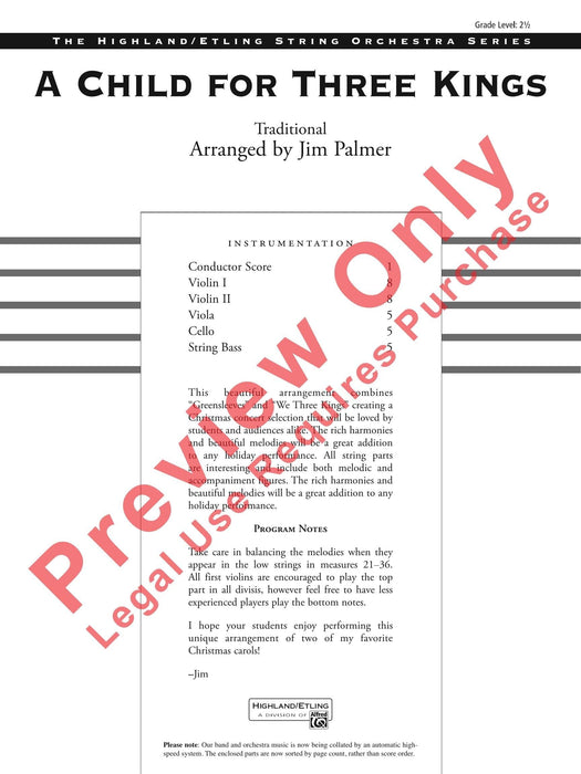 A Child for Three Kings 總譜 | 小雅音樂 Hsiaoya Music