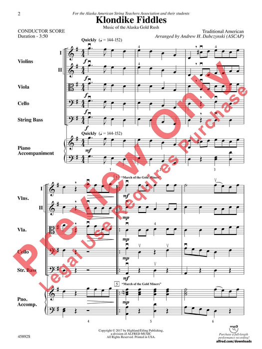 Klondike Fiddles Music of the Alaska Gold Rush 總譜 | 小雅音樂 Hsiaoya Music