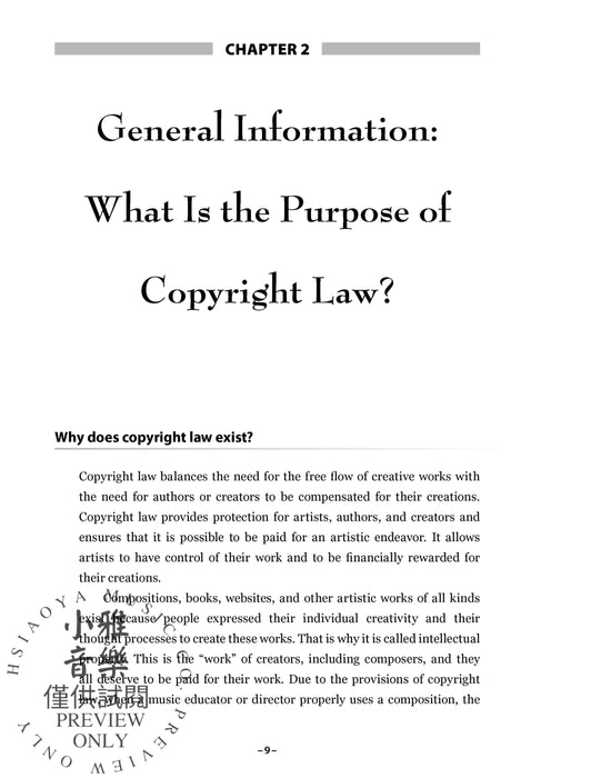 Copyright Handbook for Music Educators and Directors A Practical, Easy-to-Read Guide | 小雅音樂 Hsiaoya Music