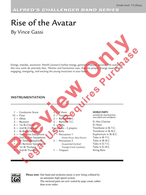 Rise of the Avatar 總譜 | 小雅音樂 Hsiaoya Music