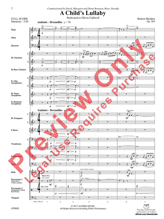 A Child's Lullaby 搖籃曲 總譜 | 小雅音樂 Hsiaoya Music