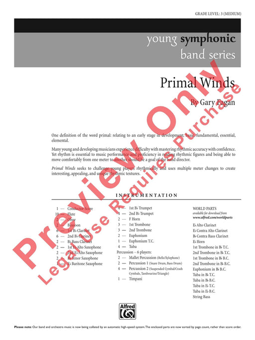 Primal Winds 總譜 | 小雅音樂 Hsiaoya Music