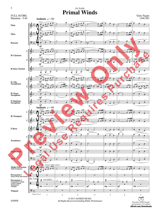 Primal Winds 總譜 | 小雅音樂 Hsiaoya Music