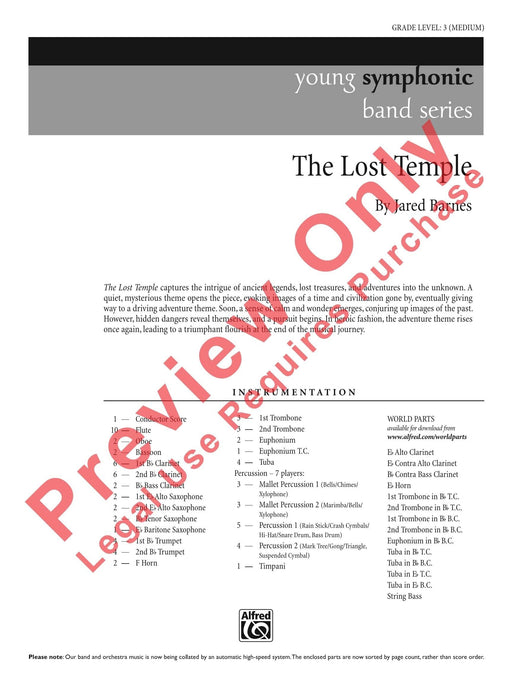 The Lost Temple 總譜 | 小雅音樂 Hsiaoya Music