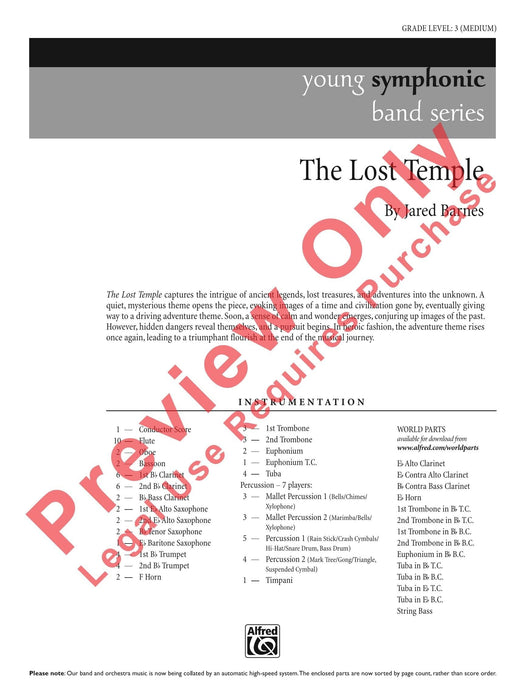 The Lost Temple 總譜 | 小雅音樂 Hsiaoya Music