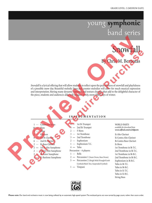 Snowfall 總譜 | 小雅音樂 Hsiaoya Music