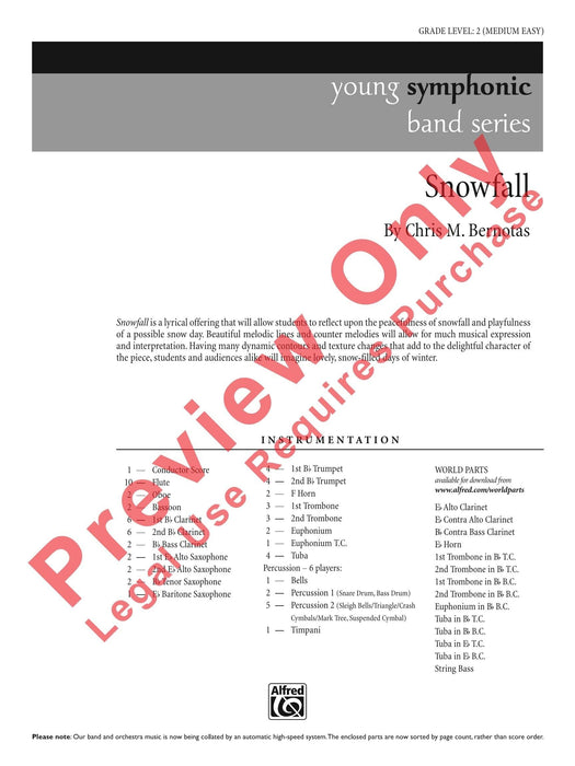 Snowfall 總譜 | 小雅音樂 Hsiaoya Music