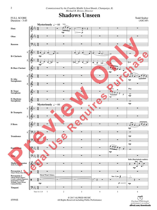 Shadows Unseen 總譜 | 小雅音樂 Hsiaoya Music