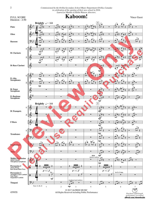 Kaboom! 總譜 | 小雅音樂 Hsiaoya Music