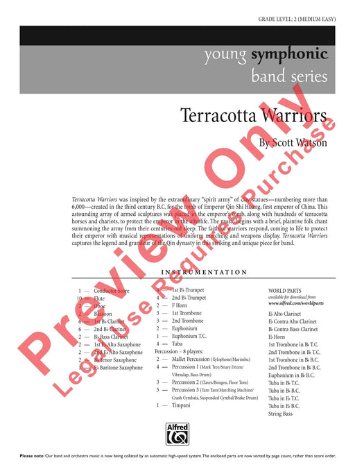 Terracotta Warriors 總譜 | 小雅音樂 Hsiaoya Music