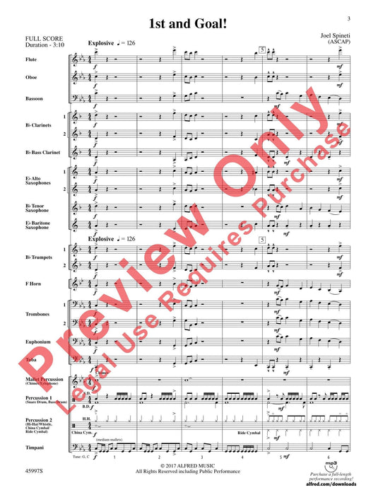 1st and Goal 總譜 | 小雅音樂 Hsiaoya Music