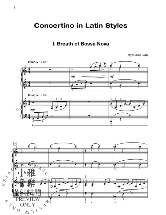 Concertino in Latin Styles Solo with Piano Accompaniment 音樂會 獨奏 鋼琴 伴奏 | 小雅音樂 Hsiaoya Music