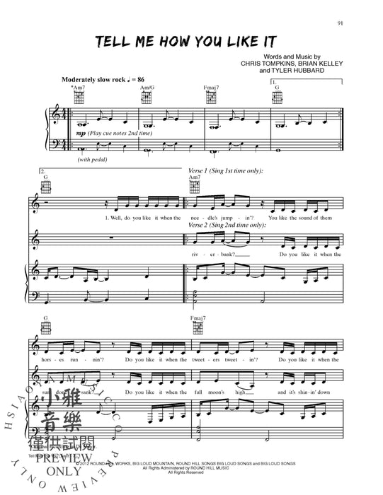 Florida Georgia Line Songbook | 小雅音樂 Hsiaoya Music