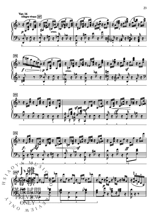 Mendelssohn: Variations sérieuses, Opus 54 孟德爾頌,菲利克斯 詠唱調 作品 | 小雅音樂 Hsiaoya Music