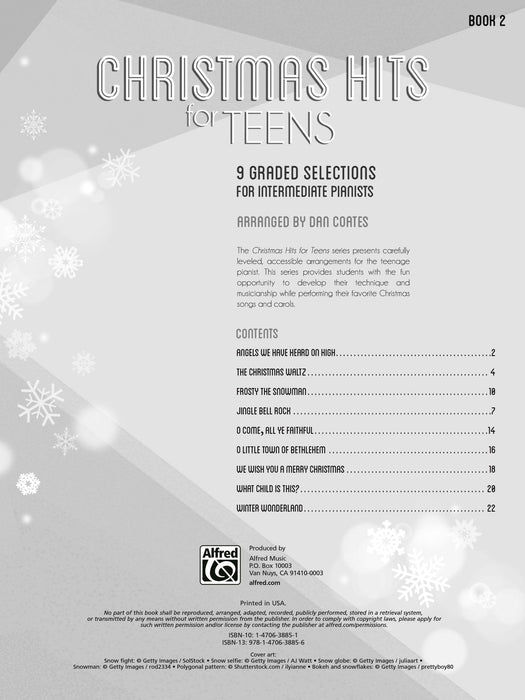 Christmas Hits for Teens, Book 2 9 Graded Selections for Intermediate Pianists | 小雅音樂 Hsiaoya Music