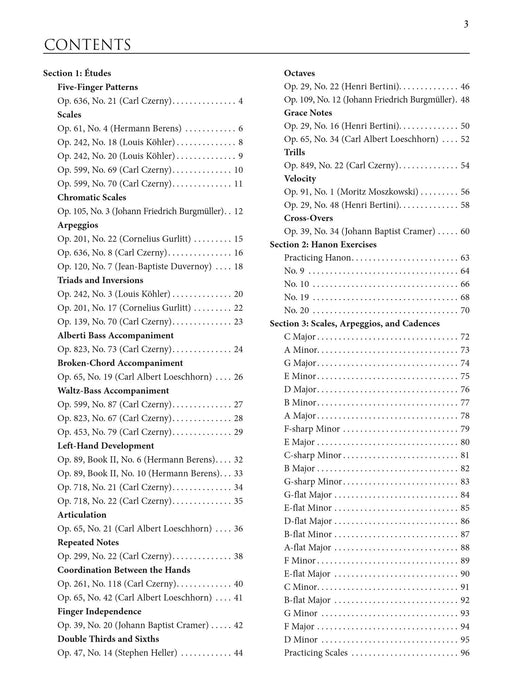Piano Studies for Technical Development, Volume 2 A Comprehensive Anthology of Études, Exercises, Scales, Arpeggios, and Cadences 鋼琴 練習曲 | 小雅音樂 Hsiaoya Music