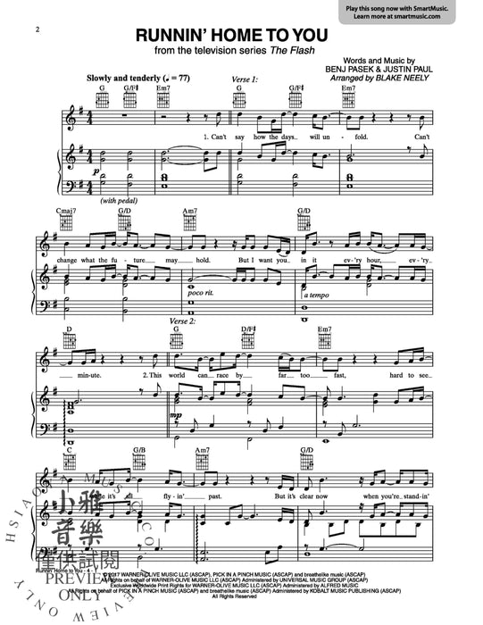 Runnin' Home to You From the Television Series The Flash | 小雅音樂 Hsiaoya Music