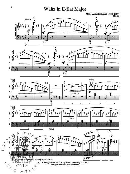 Durand: Waltz in E-flat Major 圓舞曲 | 小雅音樂 Hsiaoya Music