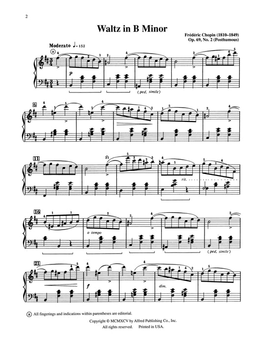 Chopin: Waltz in B Minor, Opus 69, No. 2 蕭邦 圓舞曲 作品 | 小雅音樂 Hsiaoya Music