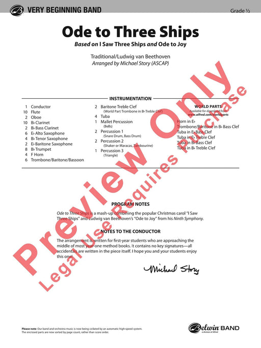 Ode to Three Ships Based on "I Saw Three Ships" and "Ode to Joy" 頌歌 頌歌 總譜 | 小雅音樂 Hsiaoya Music