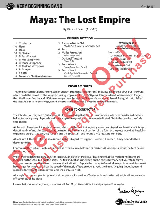 Maya: The Lost Empire 總譜 | 小雅音樂 Hsiaoya Music