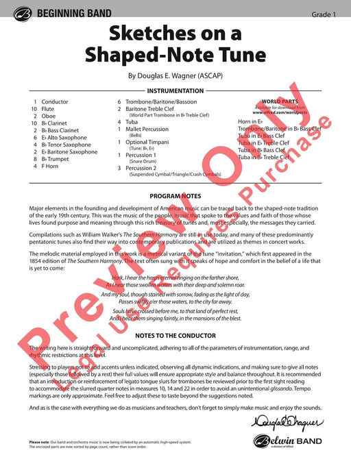 Sketches on a Shaped-Note Tune 音符 總譜 | 小雅音樂 Hsiaoya Music