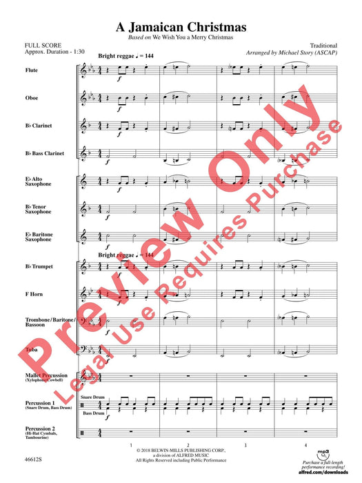 A Jamaican Christmas Based on "We Wish You a Merry Christmas" 總譜 | 小雅音樂 Hsiaoya Music