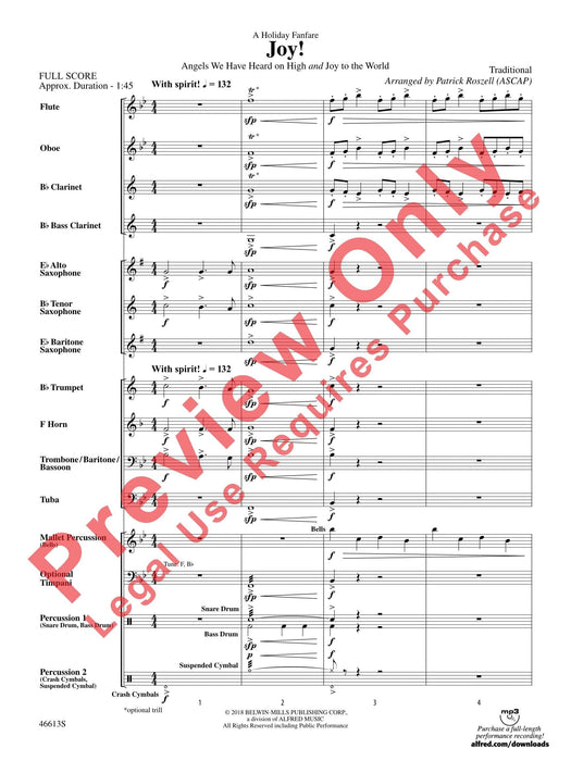 Joy! A Holiday Fanfare Angels We Have Heard on High and "Joy to the World" 號曲 總譜 | 小雅音樂 Hsiaoya Music