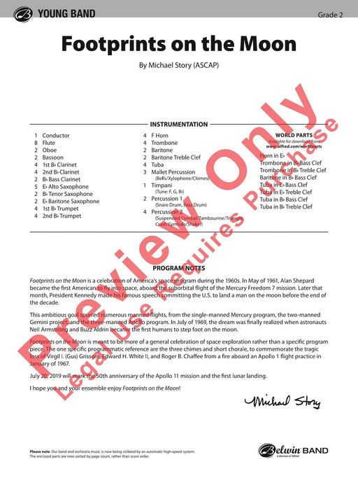 Footprints on the Moon 總譜 | 小雅音樂 Hsiaoya Music