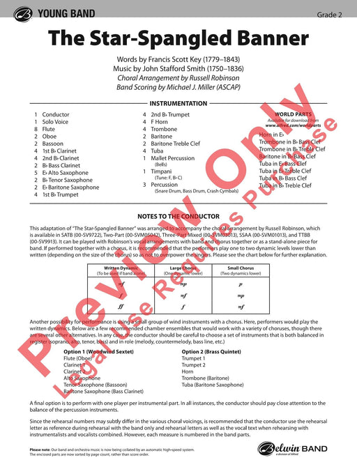 The Star-Spangled Banner (for Band and Optional Choir) 總譜 | 小雅音樂 Hsiaoya Music