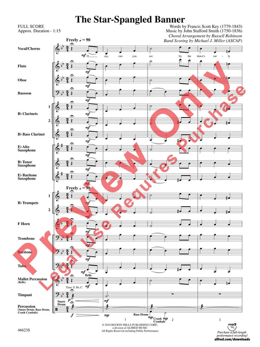 The Star-Spangled Banner (for Band and Optional Choir) 總譜 | 小雅音樂 Hsiaoya Music