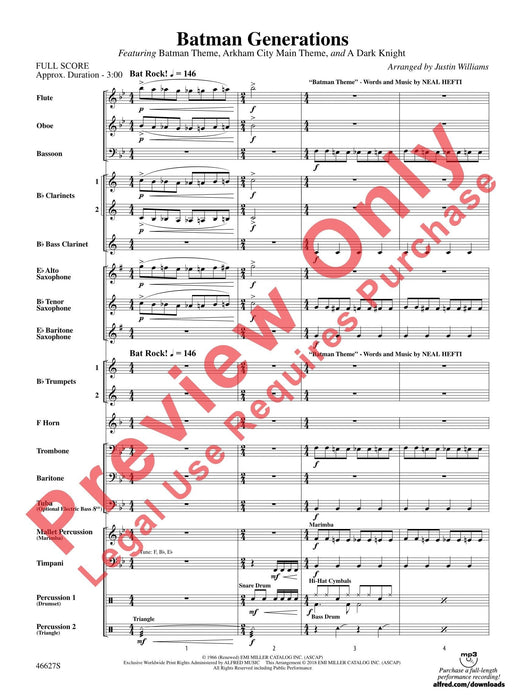 Batman Generations Featuring: Batman Theme / Arkham City Main Theme / A Dark Knight 主題 總譜 | 小雅音樂 Hsiaoya Music