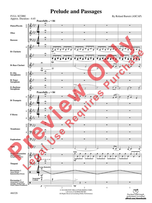 Prelude and Passages 前奏曲 總譜 | 小雅音樂 Hsiaoya Music