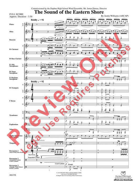 The Sound of the Eastern Shore Commissioned by the Daphne High School Wind Ensemble, Mr. Jamar Dumas, Director 達芙尼 管樂團 總譜 | 小雅音樂 Hsiaoya Music
