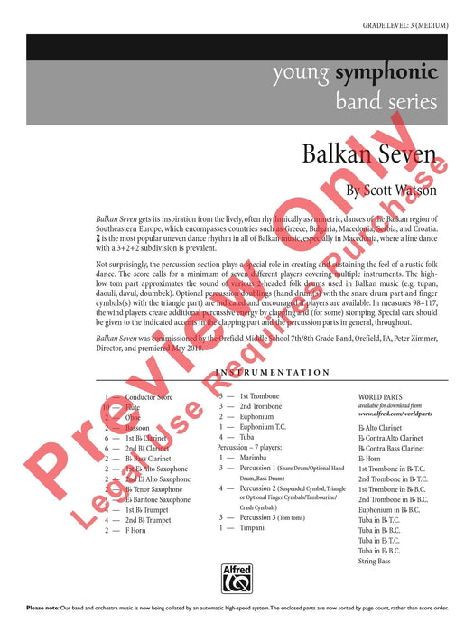 Balkan Seven 總譜 | 小雅音樂 Hsiaoya Music